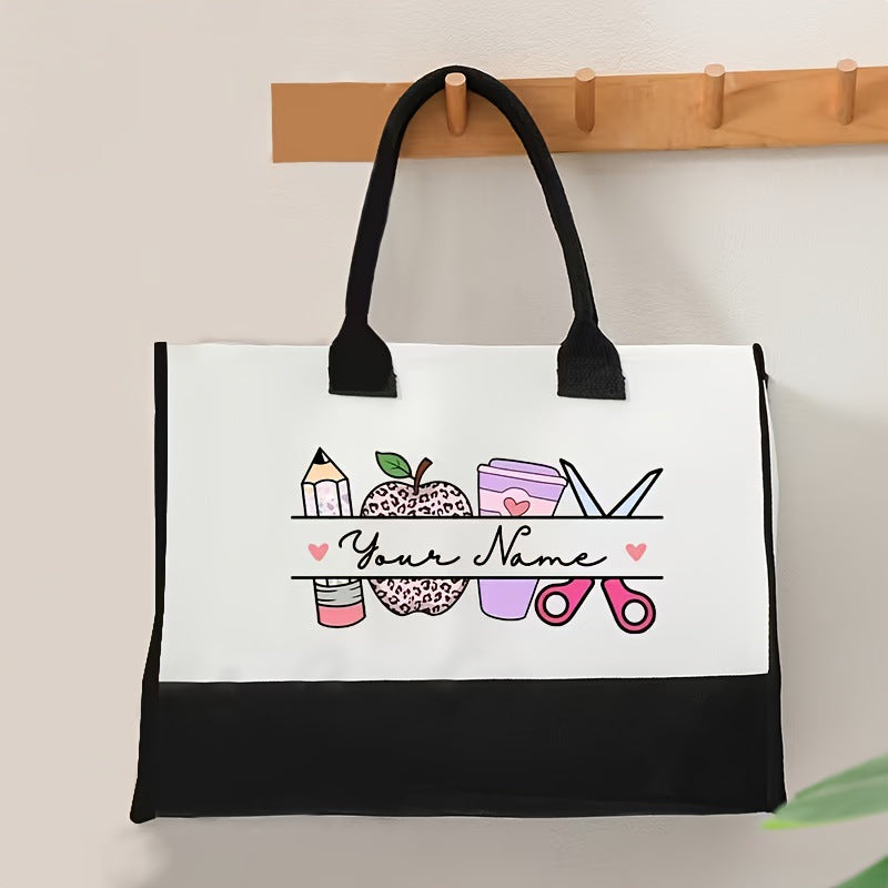 Printed Canvas Tote Bag