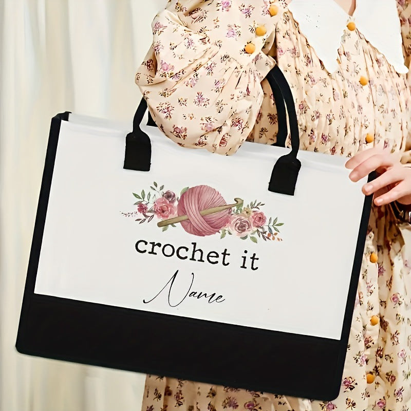 Printed Canvas Tote Bag
