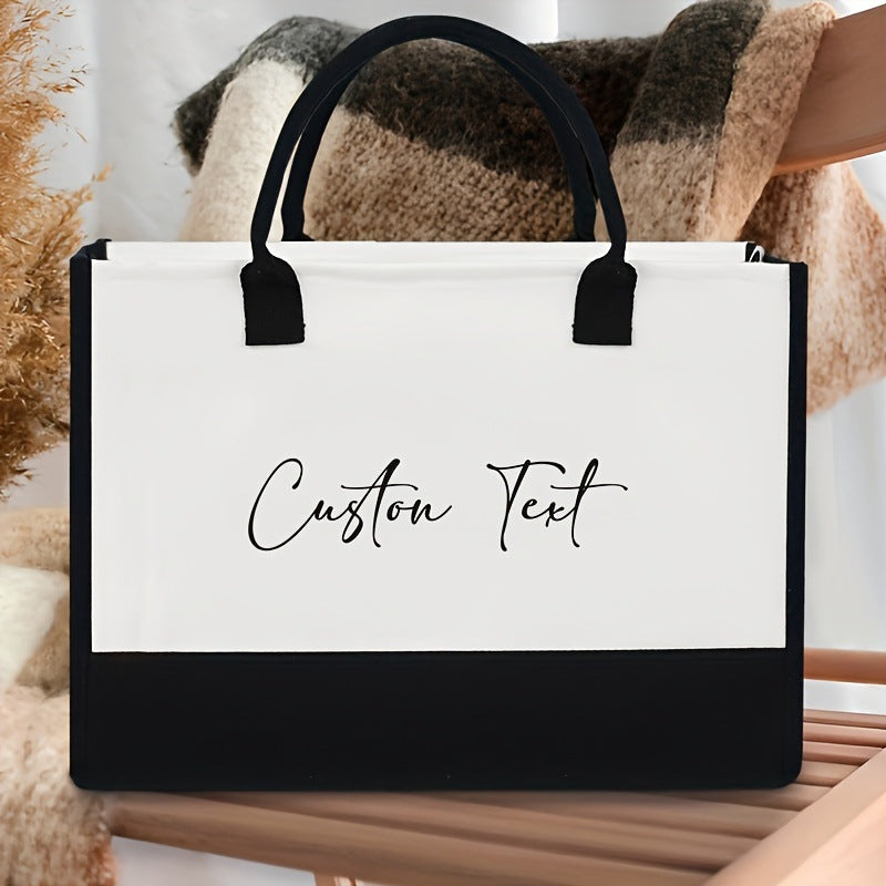 Printed Canvas Tote Bag