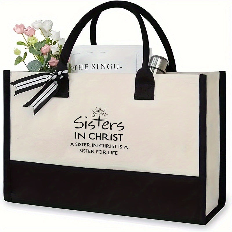 Printed Canvas Tote Bag