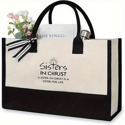 Printed Canvas Tote Bag