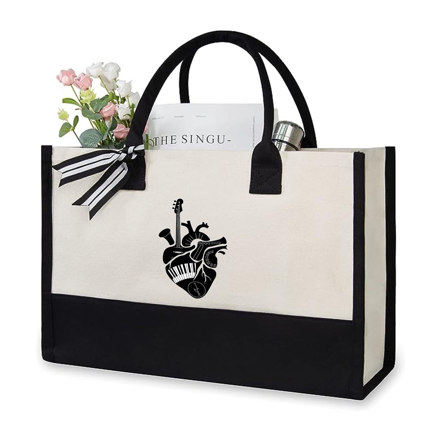 Printed Canvas Tote Bag