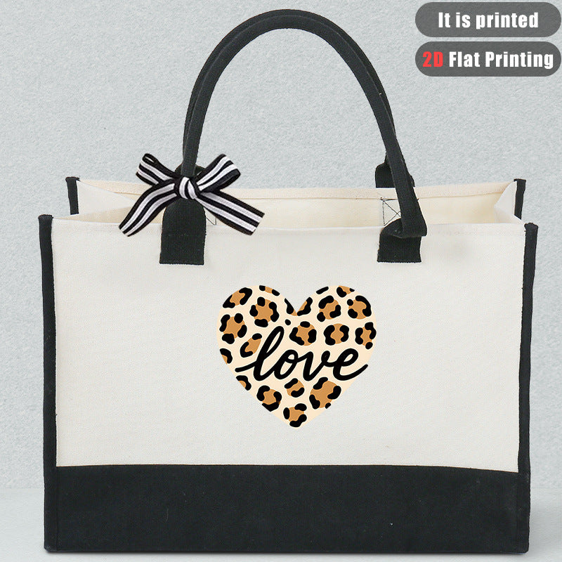 Printed Canvas Tote Bag