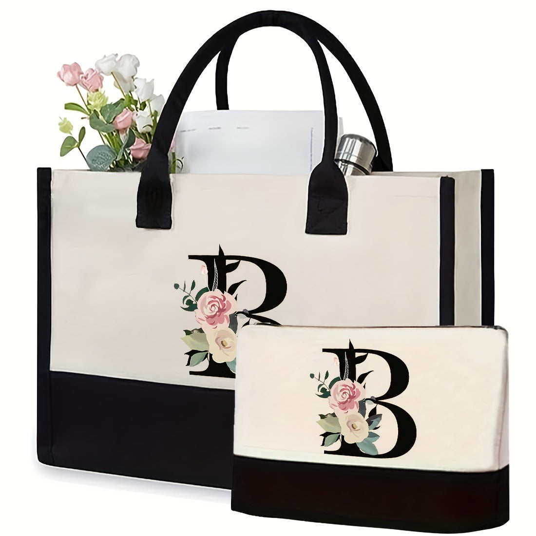 Printed Canvas Tote Bag
