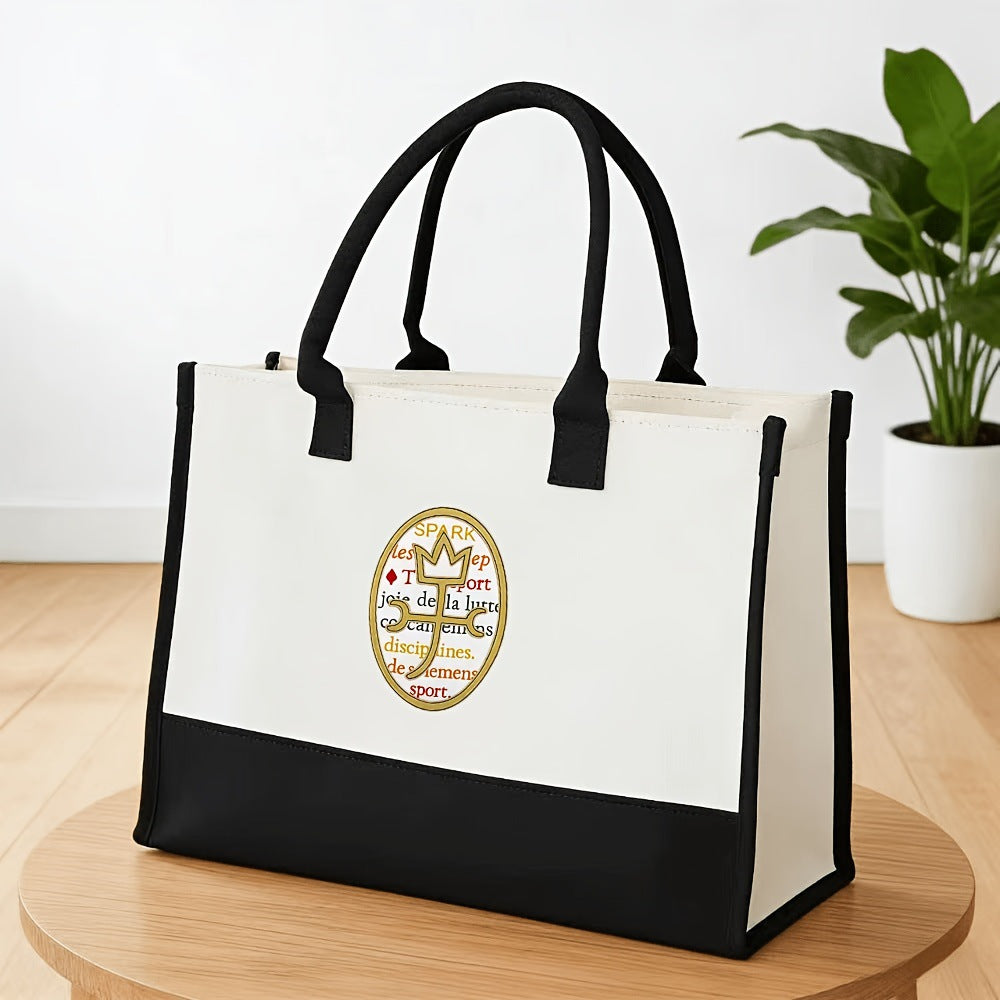 Printed Canvas Tote Bag