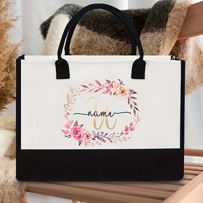 Printed Canvas Tote Bag