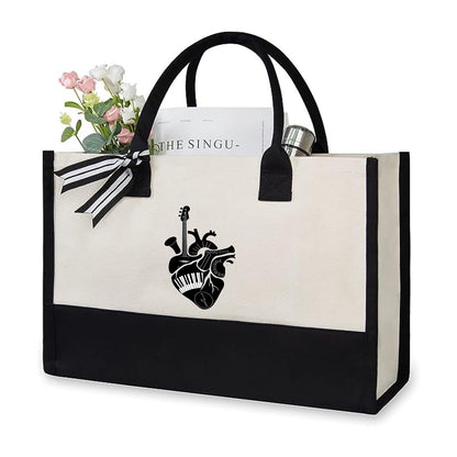Printed Canvas Tote Bag