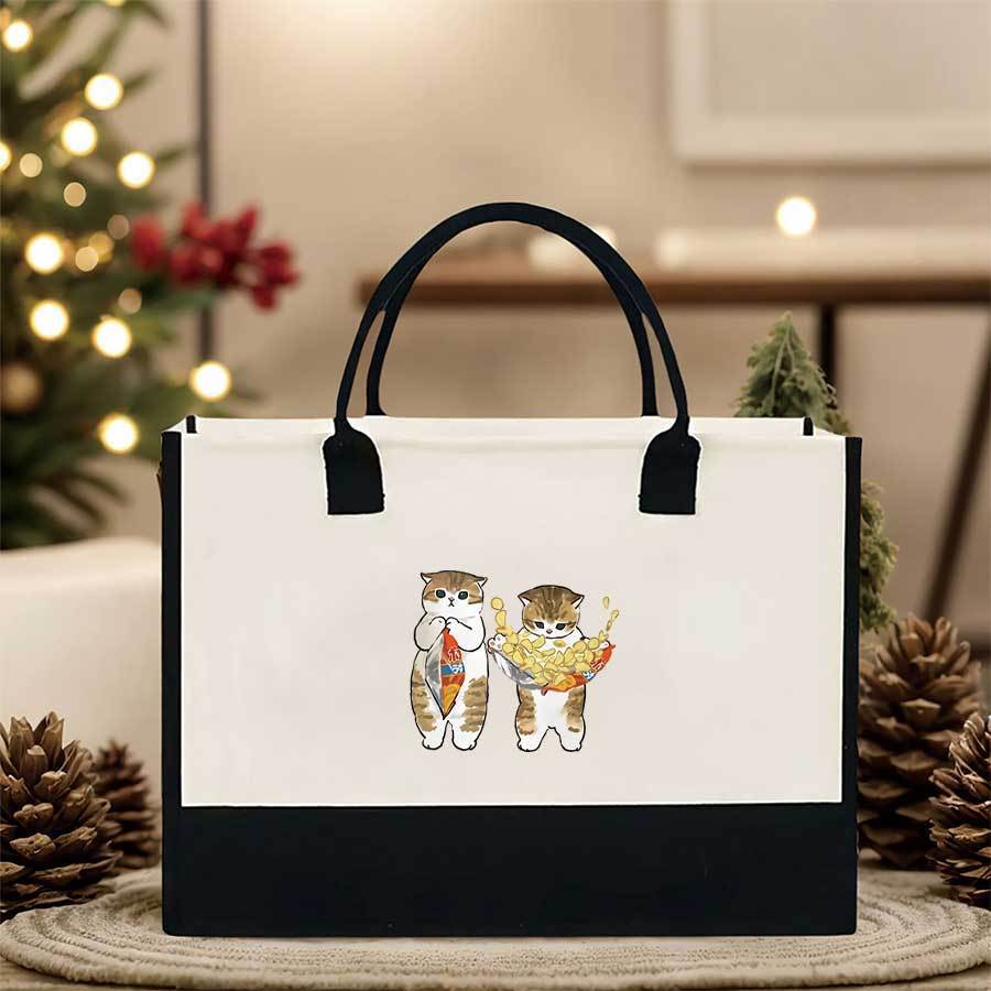 Printed Canvas Tote Bag