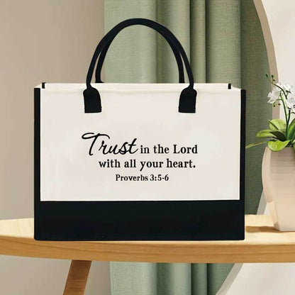Printed Canvas Tote Bag