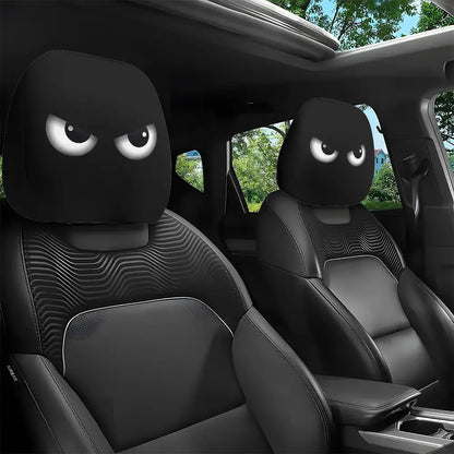Printed Car Headrest Cover Set