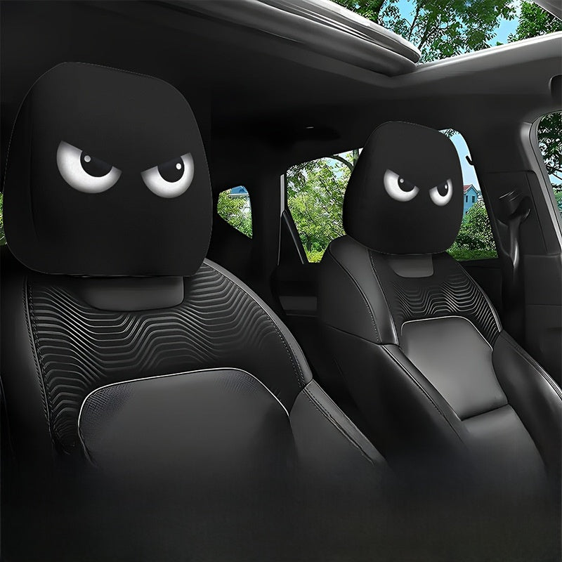 Printed Car Headrest Cover Set