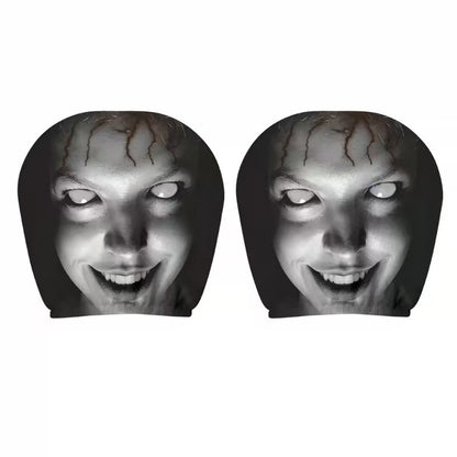 Printed Car Headrest Cover Set