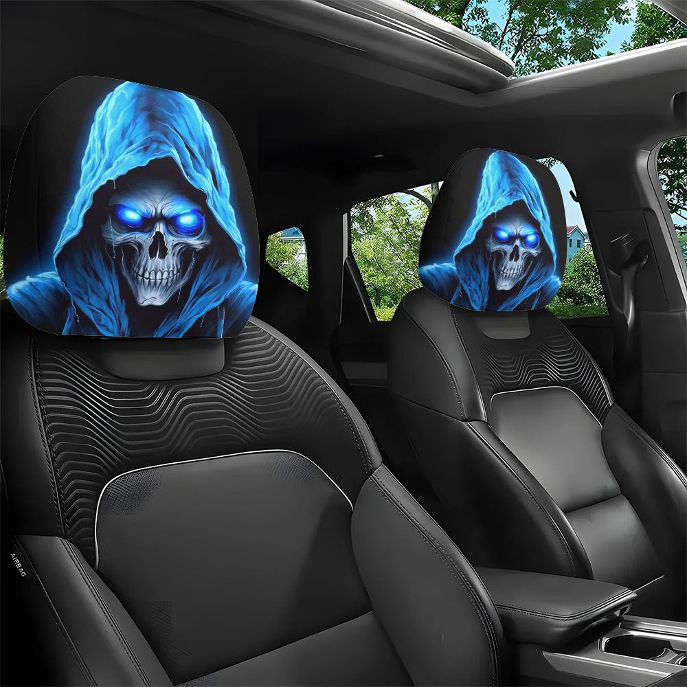 Printed Car Headrest Cover Set