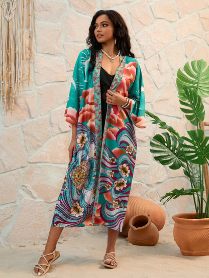 Printed Cardigan