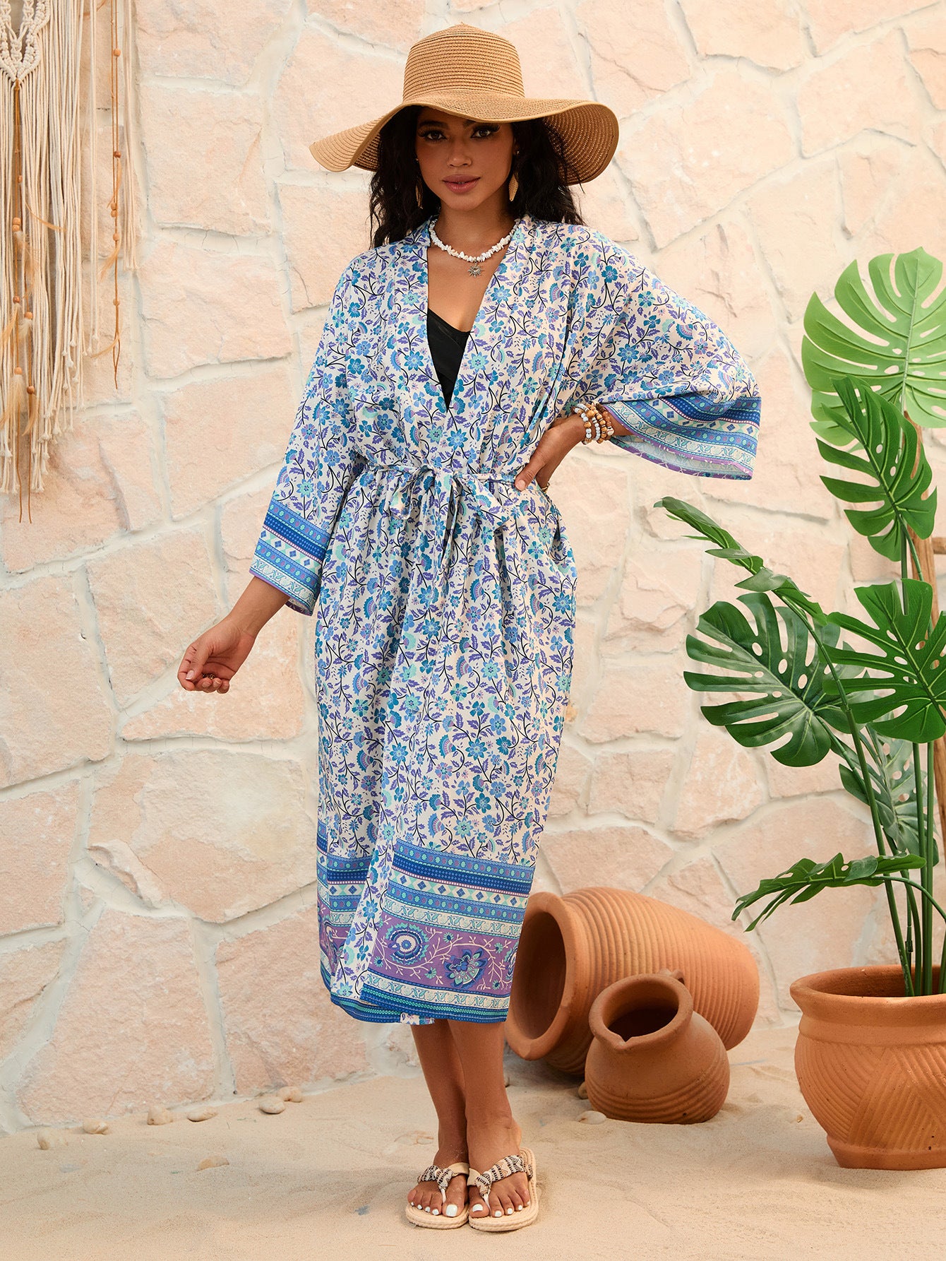 Printed Cardigan