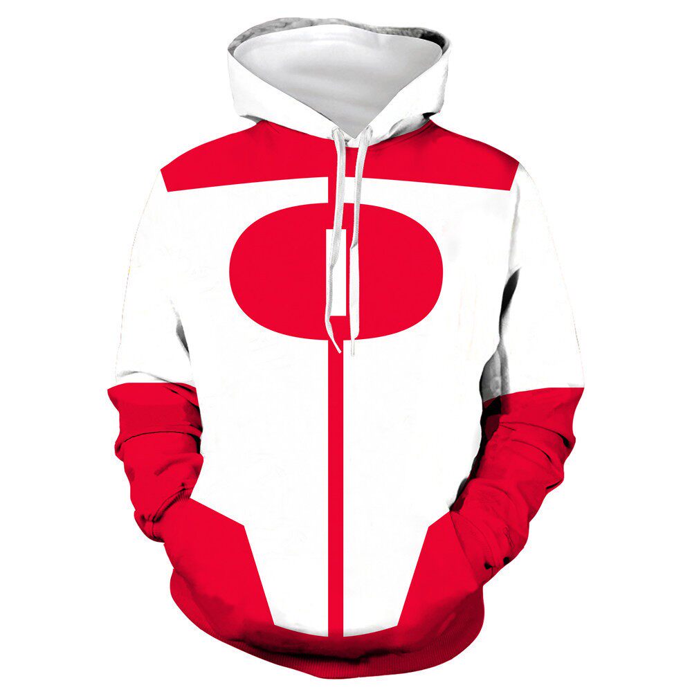 Printed Casual Hooded Sweatshirt for Students