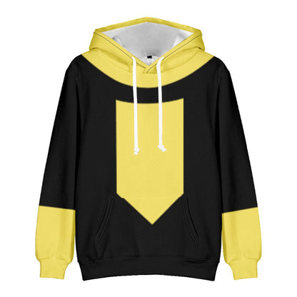 Printed Casual Hooded Sweatshirt for Students