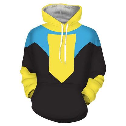 Printed Casual Hooded Sweatshirt for Students