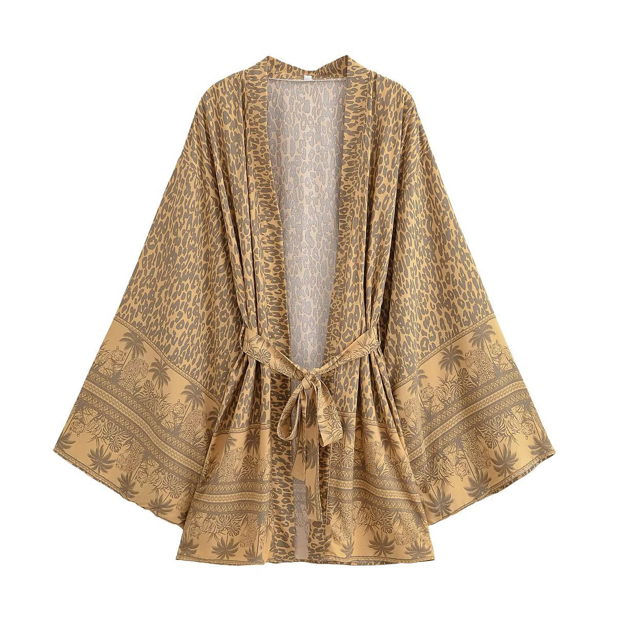 Printed casual loose beach kimono for women
