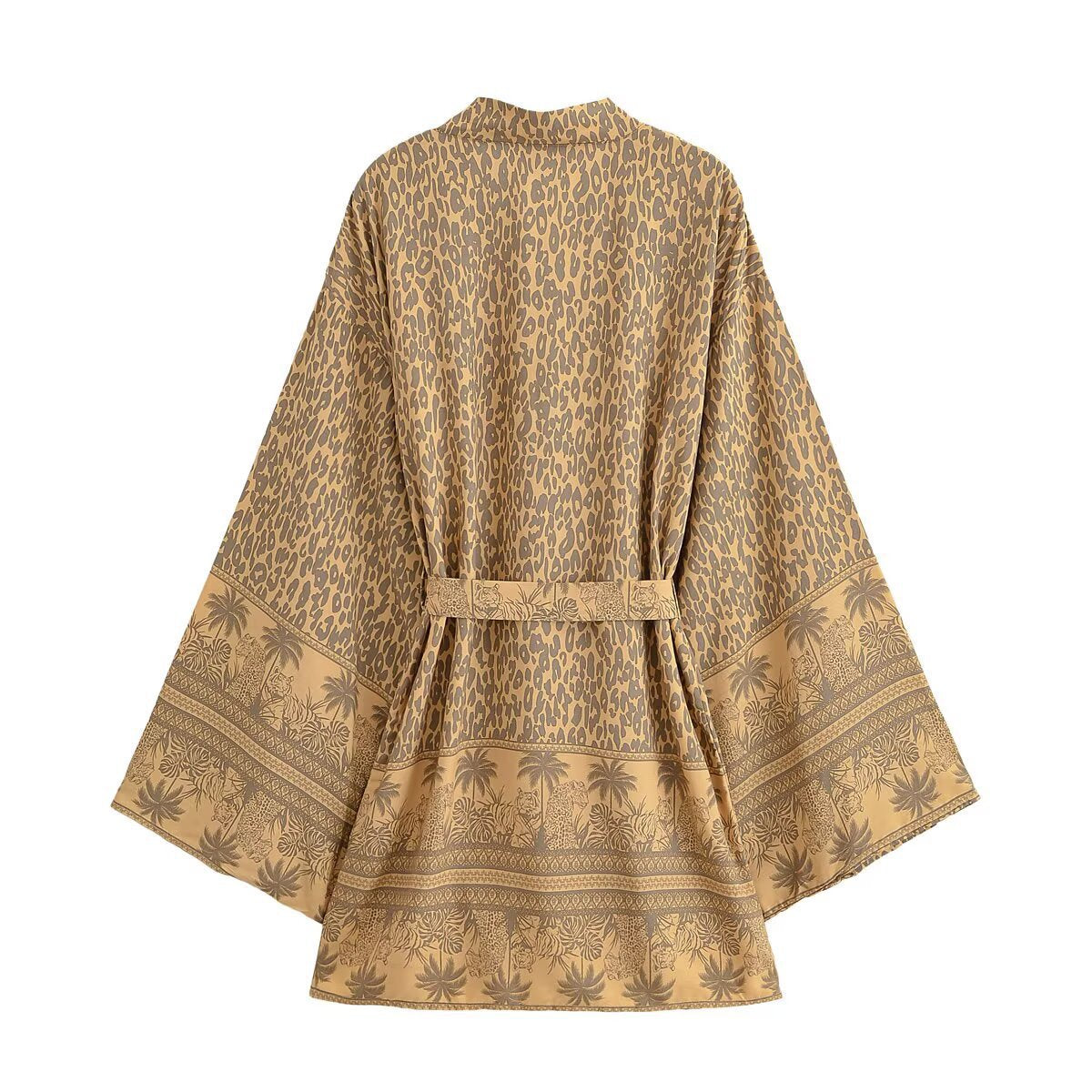 Printed casual loose beach kimono for women