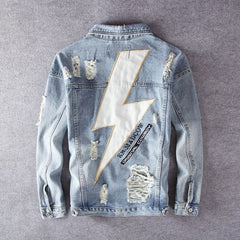 H3309 blue denim jacket