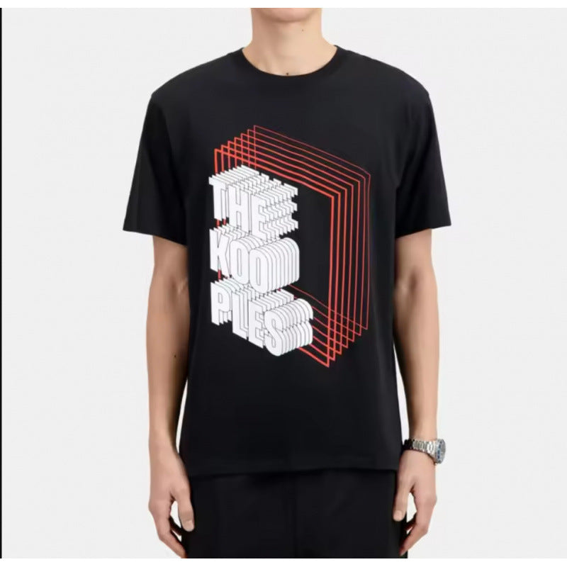 Printed Cotton Short Sleeve T-Shirt