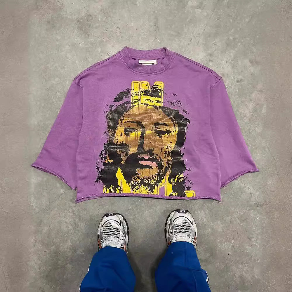 Printed Cotton Short Sleeve T-shirt