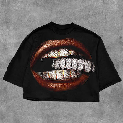 Printed Cotton Short Sleeve T-shirt