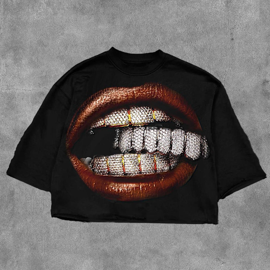 Printed Cotton Short Sleeve T-shirt