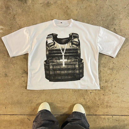 Printed Cotton Short Sleeve T-shirt