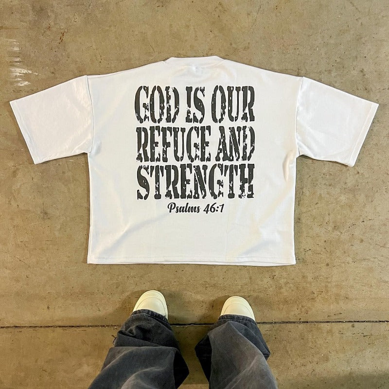 Printed Cotton Short Sleeve T-shirt