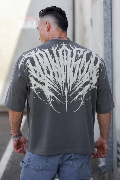 Printed Cotton Short-sleeved Sports T-shirt