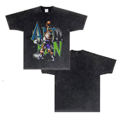 Printed Cotton T-shirt with Character Design