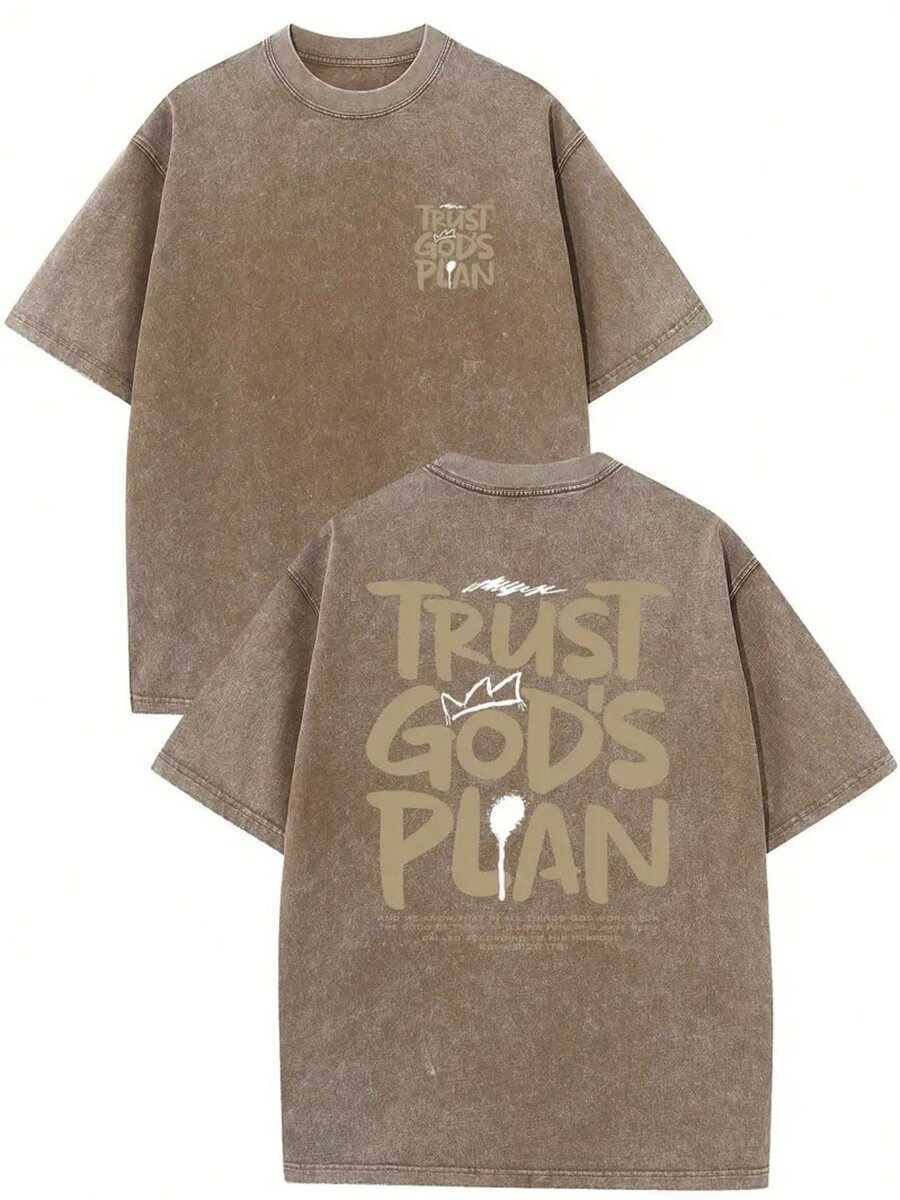Printed Cotton Washed T-Shirts Streetwear