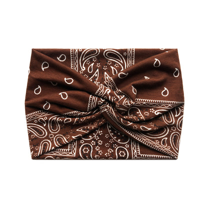 Printed cross-shaped headscarf