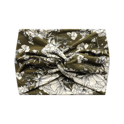 Printed cross-shaped headscarf