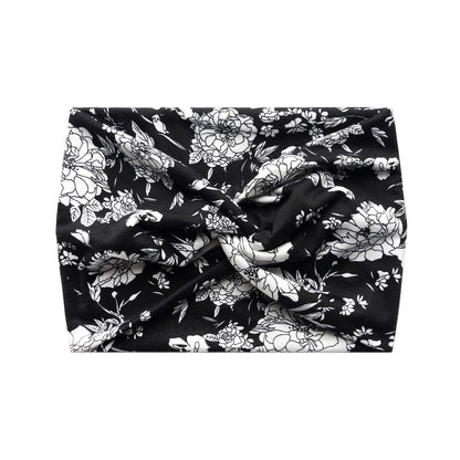 Printed cross-shaped headscarf