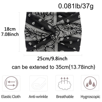 Printed cross-shaped headscarf