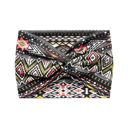 Printed cross-shaped headscarf