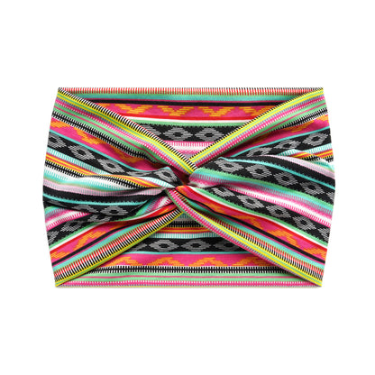 Printed cross-shaped headscarf