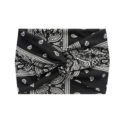 Printed cross-shaped headscarf