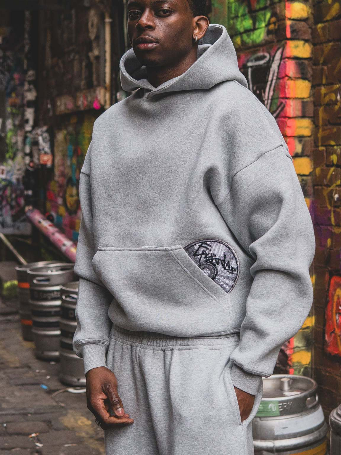 Printed Design Sweatshirt and Pants