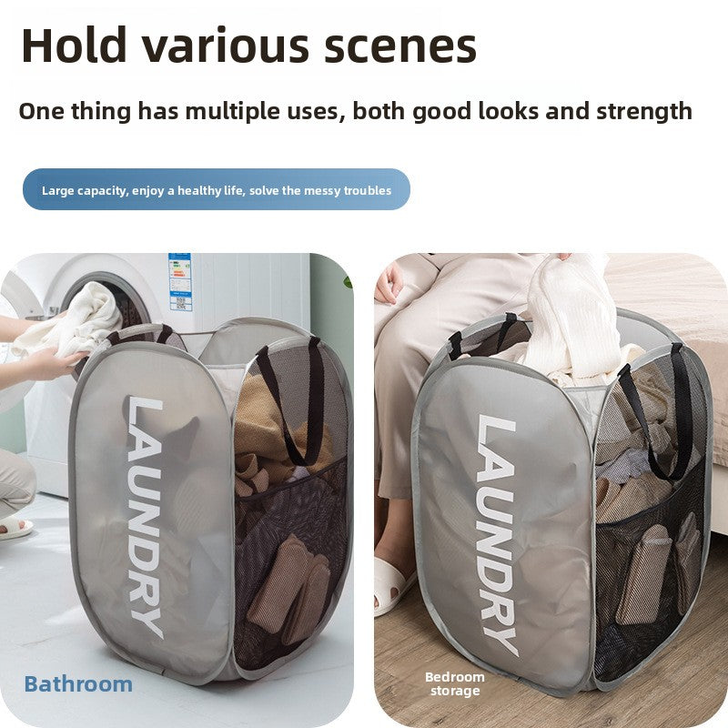 printed dirty clothes basket for household use