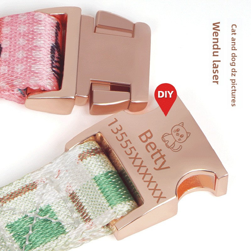 Printed dog collar