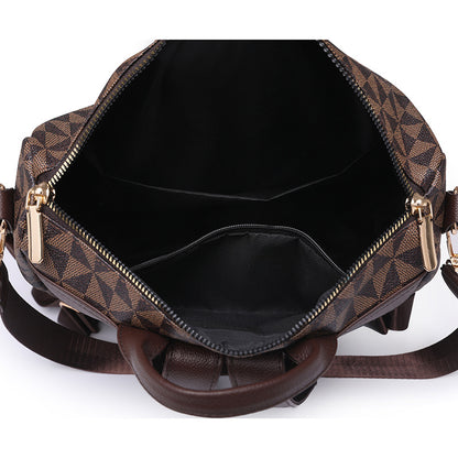 Printed double-shoulder bag for women, large capacity