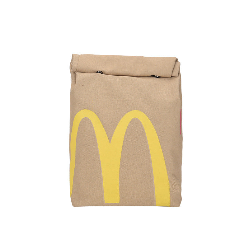 Printed Drawstring Bucket Bag