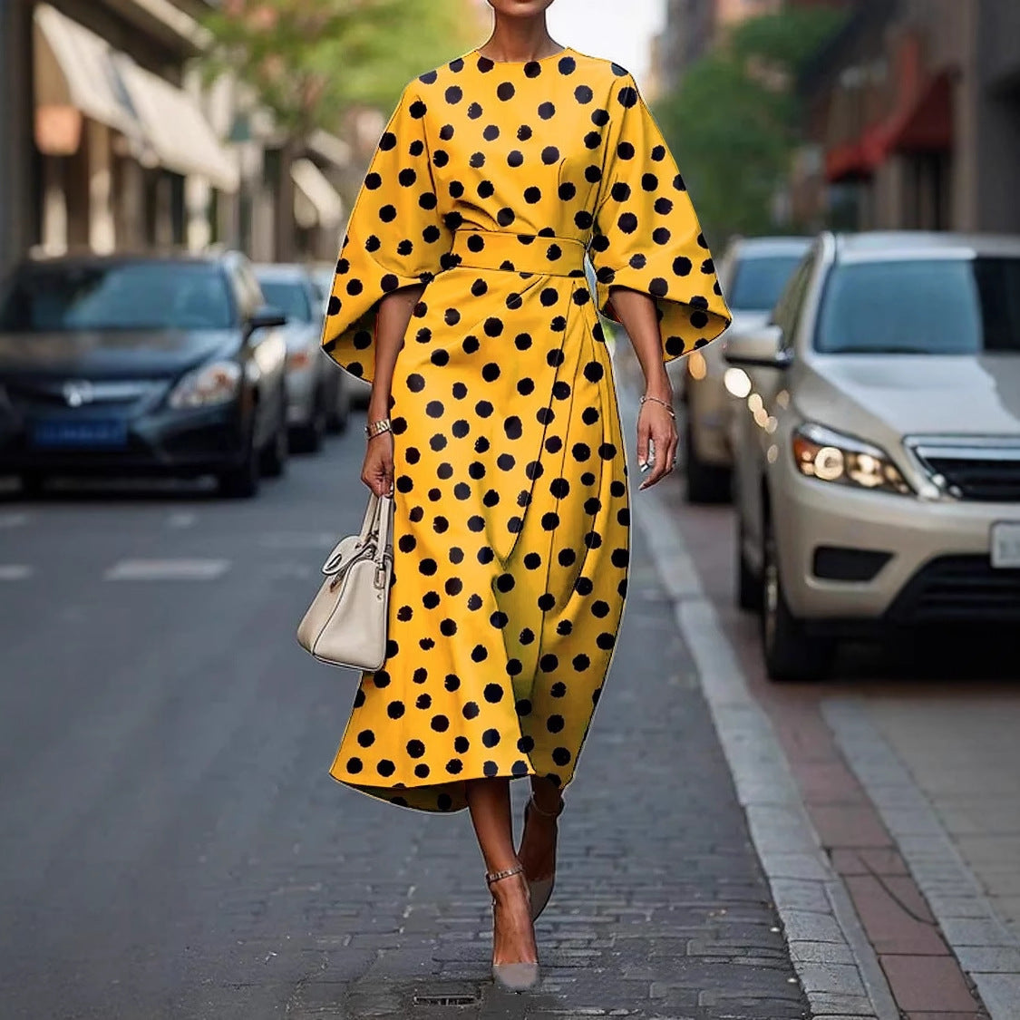 Printed Elegant Dress for Women