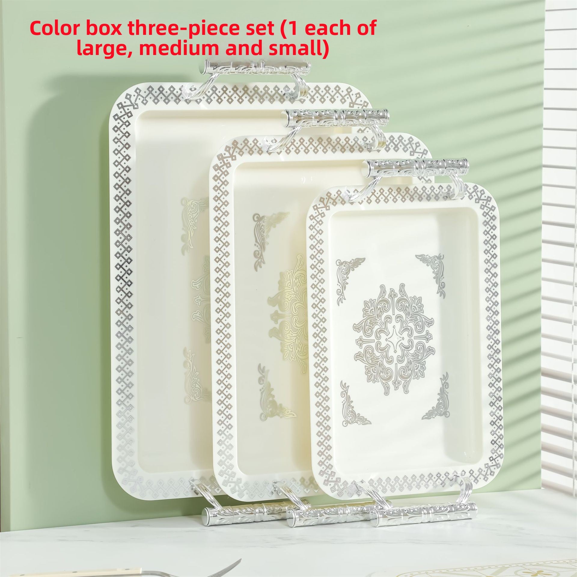 Printed fabric portable tabletop fruit tray