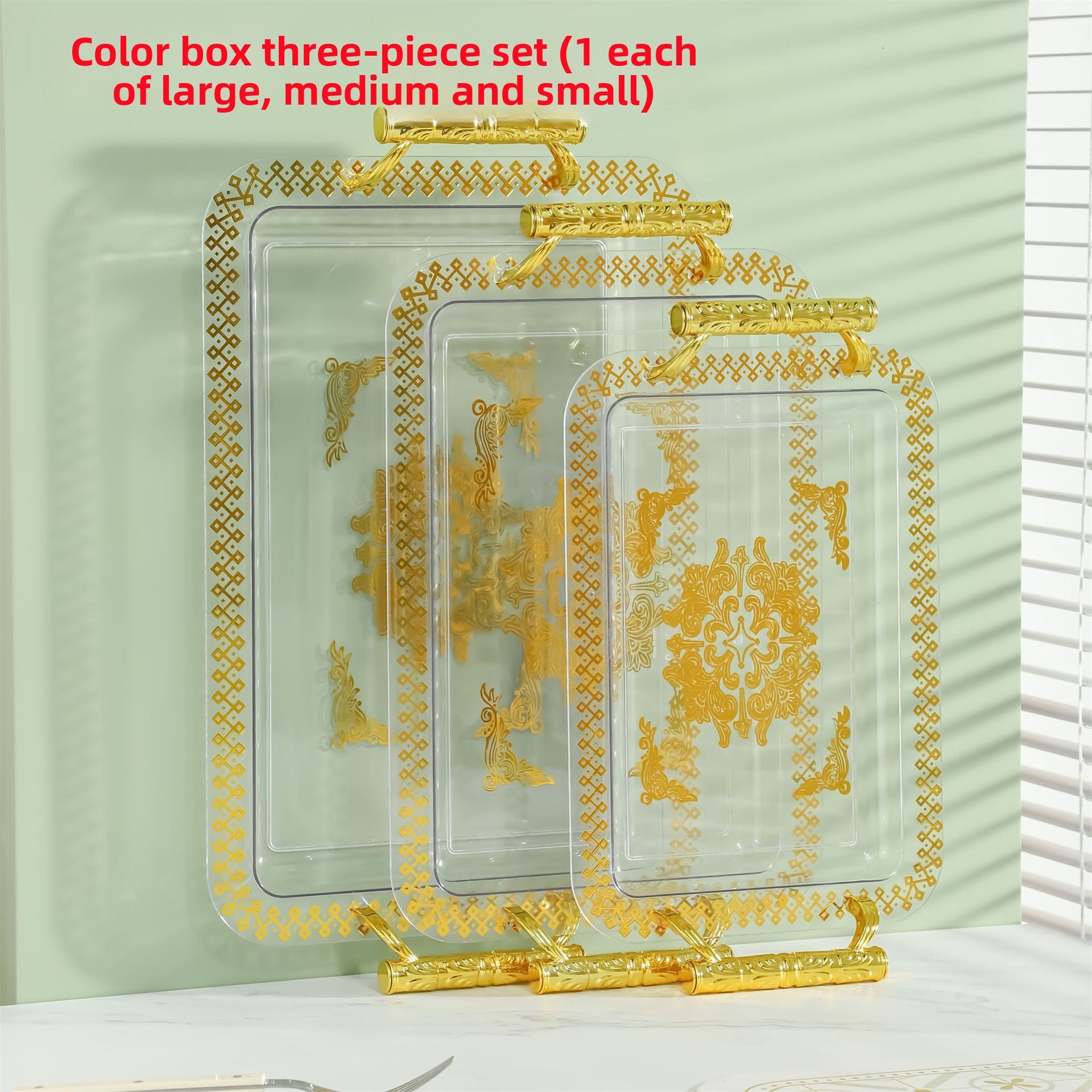 Printed fabric portable tabletop fruit tray