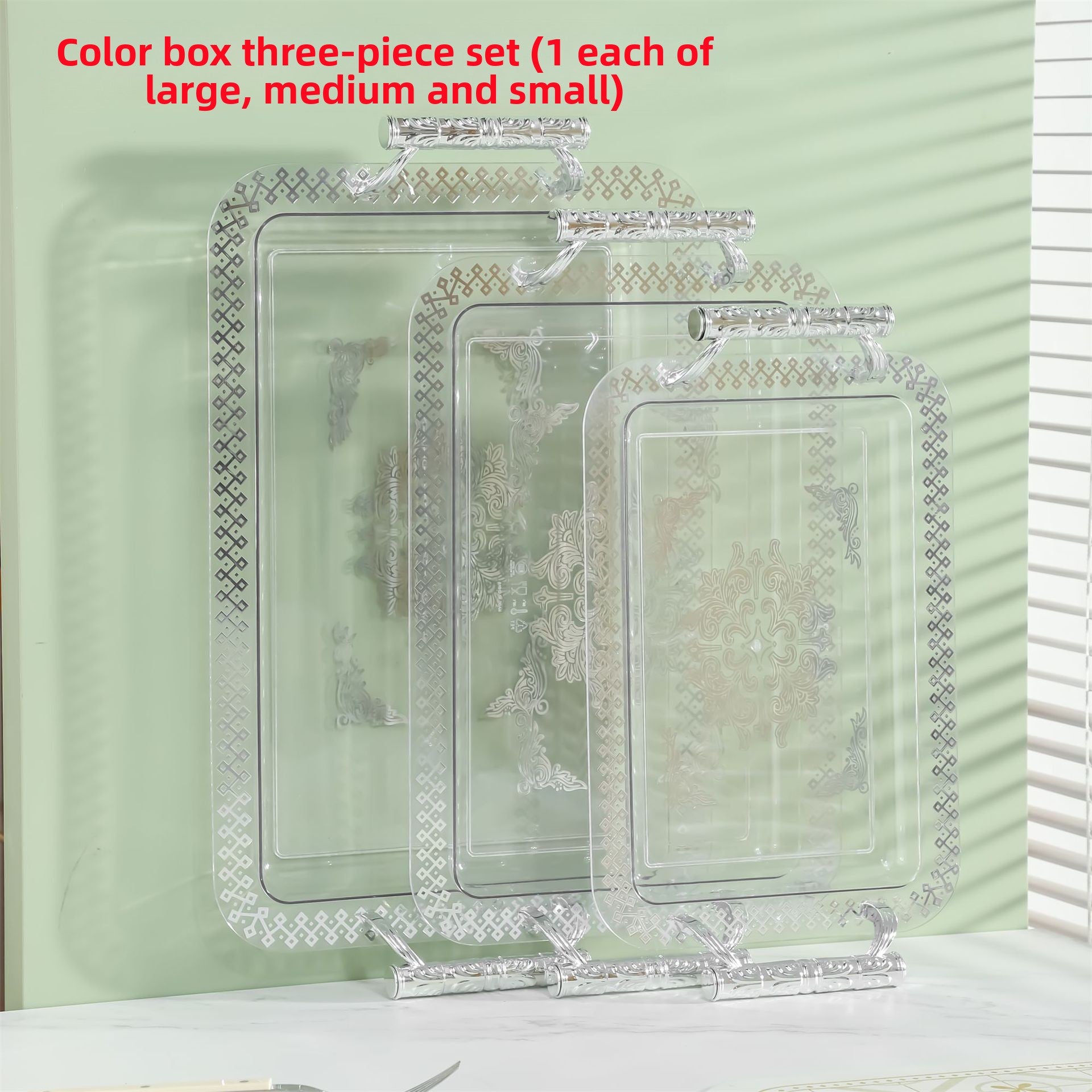 Printed fabric portable tabletop fruit tray